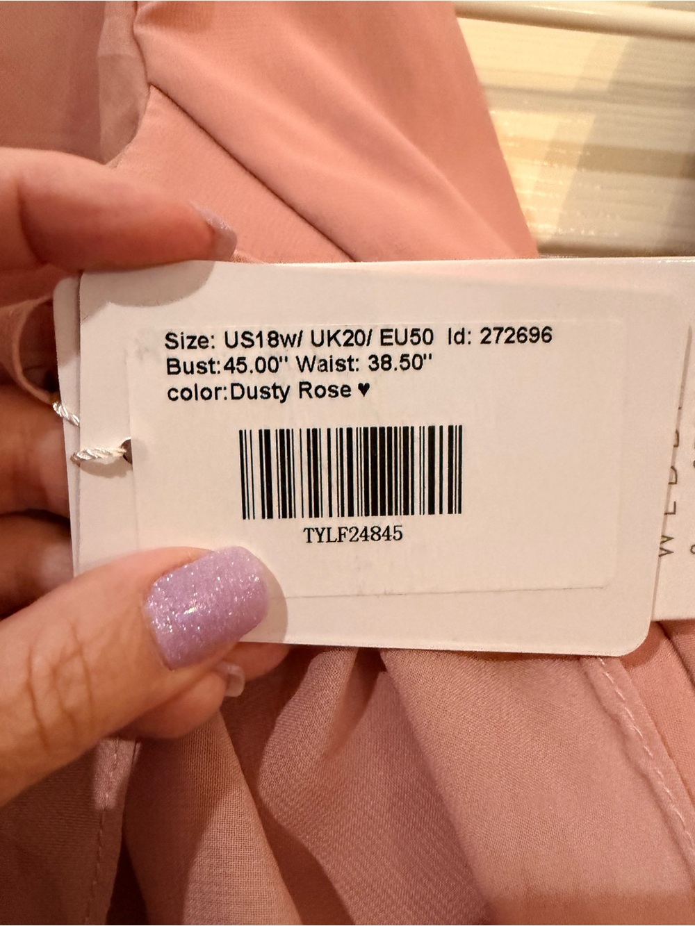 JJs House Blush Pink V-Neck Flutter Sleeve Maxi Dress - Picture 3 of 4